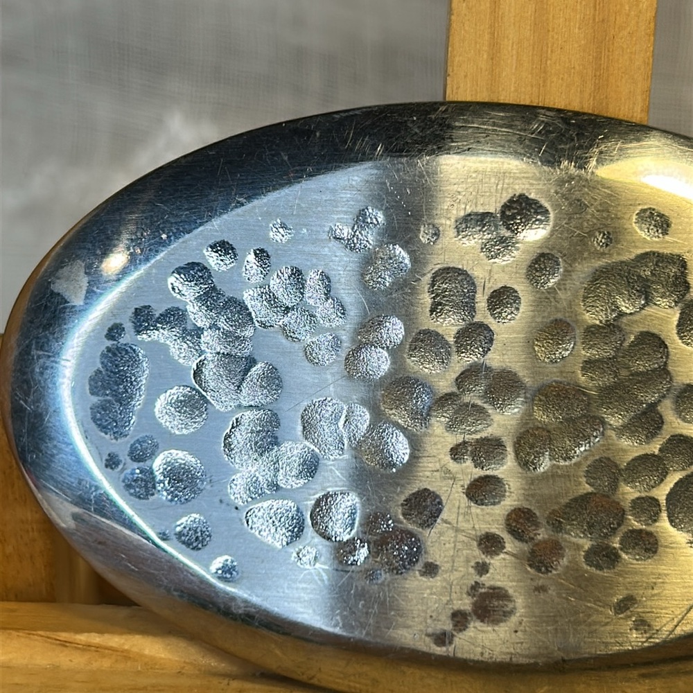 Abstract Silver colored handmade belt buckle made - Picture 5 of 6